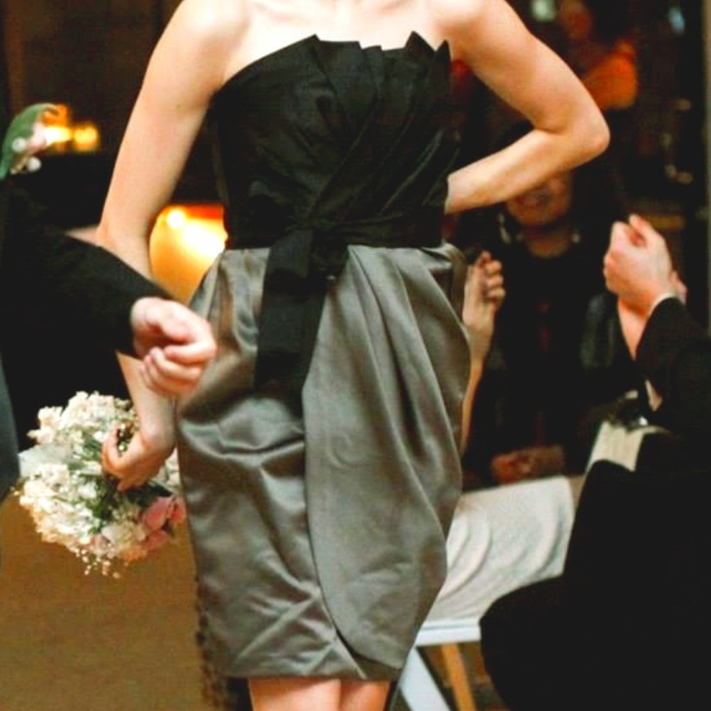 White by Vera Wang short formal dress